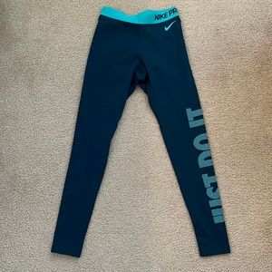 Nike Pro winter leggings, Size Sm